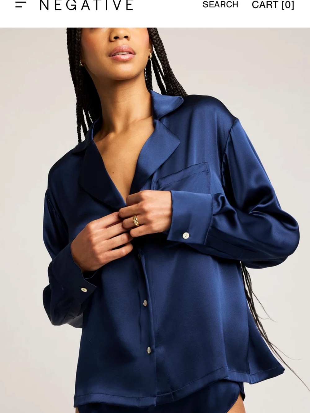 Negative Eclipse Washable 💯% Silk Shirt
